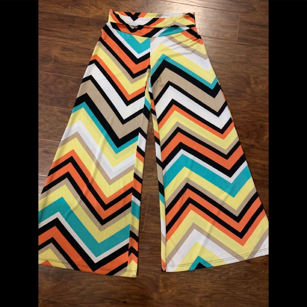 Chevron Palazzo Pants